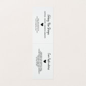 Made with Love Robin Egg Blue Hang Label Visitekaartjes (Binnenkant ongevouwen)