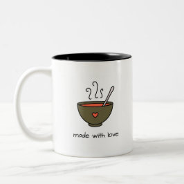 Made with Love Soup Mug Tweekleurige Koffiemok