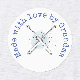 Made with Love van Grandma Crochet Iron-On Labels