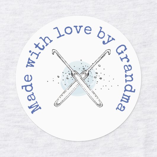 Made with Love van Grandma Crochet Iron-On Labels (Design 1)
