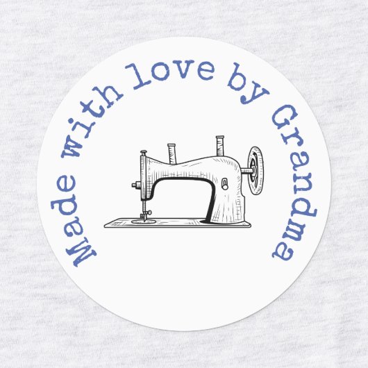 Made with Love van Grandma  Iron-On Labels (Design 1)