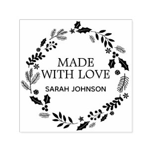 Made with Love Winter Foliage Wreatalized Zelfinktende Stempel