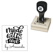Made with Love Wood Art Stamp Rubberstempel (Gestempeld)