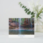 Madeira - 25 Fontes briefkaart met tekst (Staand voorkant)