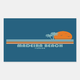 Madeira Beach Florida Sun Palmbomen Rechthoekige Sticker