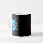 Madeira Beach Florida Vacation Souvenir Dolphin Koffiemok (Voorkant links)