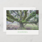 Madeira - Carte postale de laurier avec texte (Devant / Derrière)
