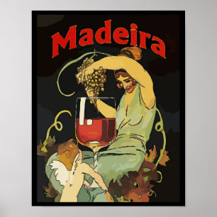Madeira-druiven, wijn poster