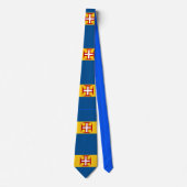 Madeira Flag Custom Mannen Stropdas (Voorkant)