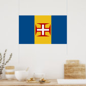 Madeira Flag Poster (Keuken)