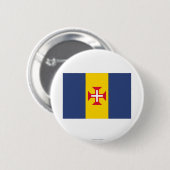 Madeira Flag Ronde Button 5,7 Cm (Voorkant /achterkant)