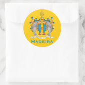 Madeira Flag Round Sticker (Tas)