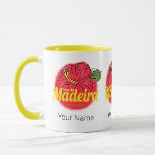 Madeira Hibiscus Bloemeneiland Portugal Souvenir Mok