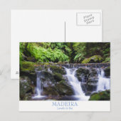 Madeira - Levada do Rei briefkaart met tekst (Voorkant / Achterkant)