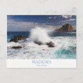 Madeira - Porto Moniz briefkaart met tekst (Voorkant)
