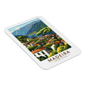 Madeira Portugal Island Travel Art Vintage Magneet (Rechterzijde)