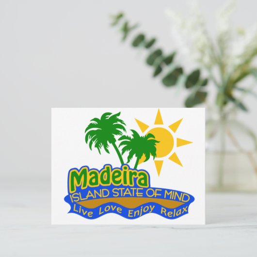 Madeira State of Mind briefkaart (Staand voorkant)