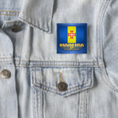 Madeira Vierkante Button 5,1 Cm (In situ)