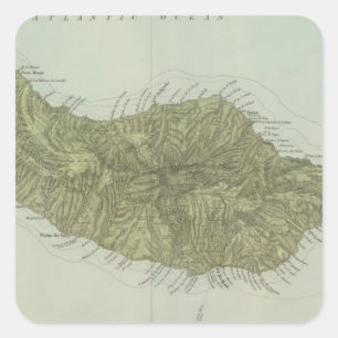 Madeira Vierkante Sticker