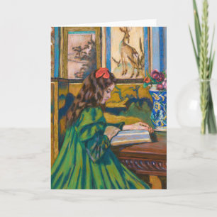 Madeleine Reading Armand Guillaumin Kaart