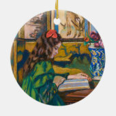 Madeleine Reading | Armand Guillaumin Keramisch Ornament (Achterkant)