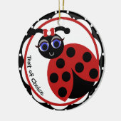 Madeleine Toon LadyBug Curves Keramisch Ornament (Links)
