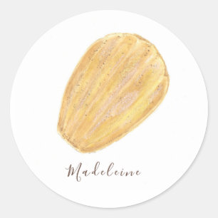 Madeleine waterverf ronde sticker