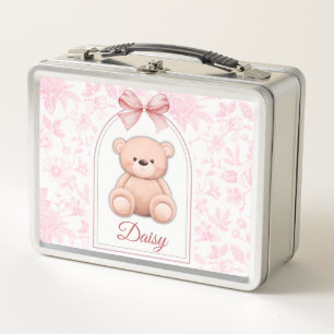 madeliefje Aangepaste Roze Teddybeer Nursery Des