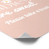 Madeliefje Baby in bloei Boho Meisje Baby Shower t Poster (Hoek)