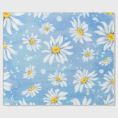 madeliefje cadeaupapier (Vlak)