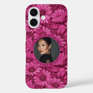 Madeliefje Geïnspireerde 18e Verjaardag Modern iPhone 16 Hoesje