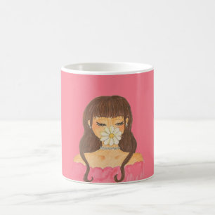 Madeliefje Meisje Roze Jurk Koffiemok
