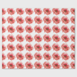 Madeliefje mooie aquarel madeliefjes roze cadeaupapier