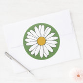 madeliefje ronde sticker (Envelop)