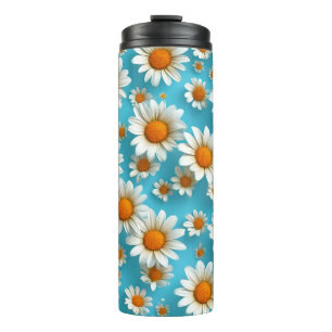 Madeliefje Schattige Witte bloemen Thermosbeker