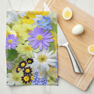 Madeliefje, Sleutelbloem, Narcis Bloemen Theedoek
