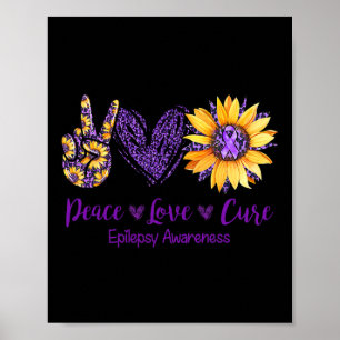 Madeliefje Vrede Liefde Genees Epilepsie Bewustzij Poster