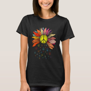 Madeliefje Vredesteken Hippie Ziel Bloem Vrede T-shirt