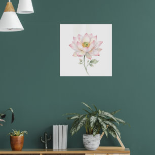 Madeliefje Wildbloem Aquarel Kunstprint Botanisc Poster