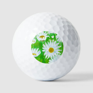 Madeliefjes Bloem Zomer tuin Schilderij Golfballen