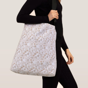 Madeliefjes Bloemen Beige Bloemige Esthetiek Ditsy Crossbody Tas