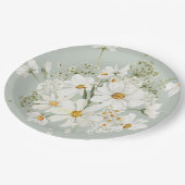 Madeliefjes Bloemenaquarel Papieren Bordje (Gekanteld)