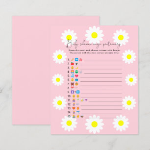 Madeliefjes - Emoji fotospel baby shower