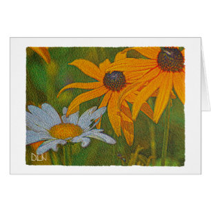 Madeliefjes en Black Eyed Susans/Waterverf Look
