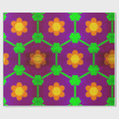 Madeliefjes en Klaver Cadeaupapier (Vlak)