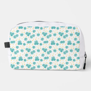 Madeliefjes en Stippen - Turquoise en Geel Toilettasje