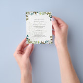 Madeliefjes Groene Bloemen Bruiloft Flyer (Hand)