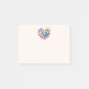 Madeliefjes met een mooie vlinder post-it® notes