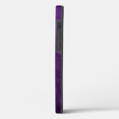 Madeliefjes op paars leer Case-Mate iPhone case (Achterkant / Links)