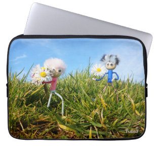 Madeliefjes plukkende fubby's. laptop sleeve